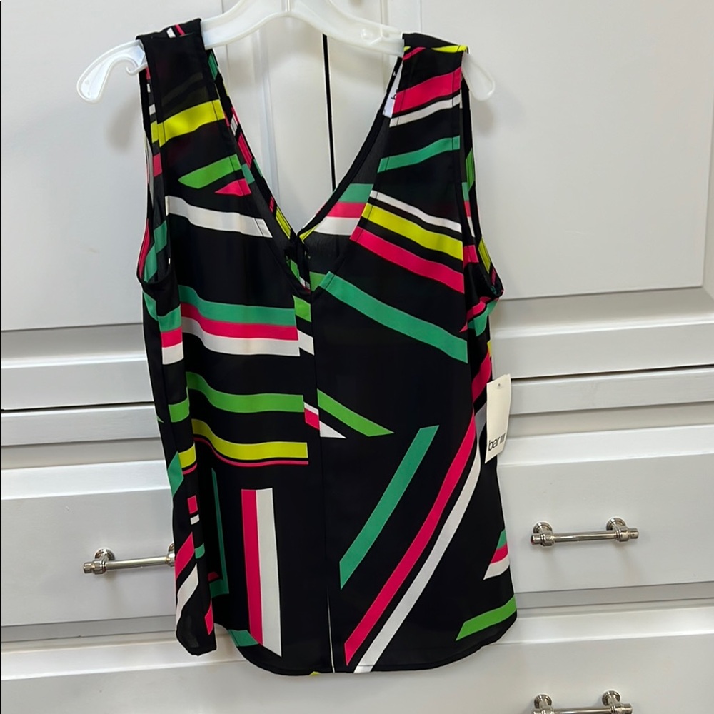 Bar III Colorful Striped Women's Top